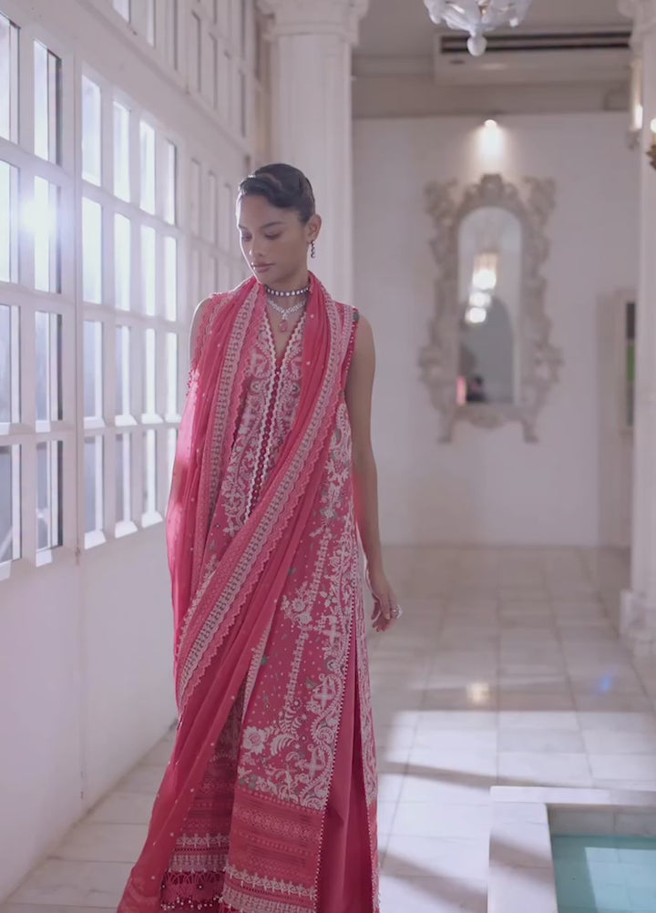 Sobia Nazir Unstitched Embroidered Luxury Lawn 3 Piece Suit SN26ULE D-08 B - Eid Collection