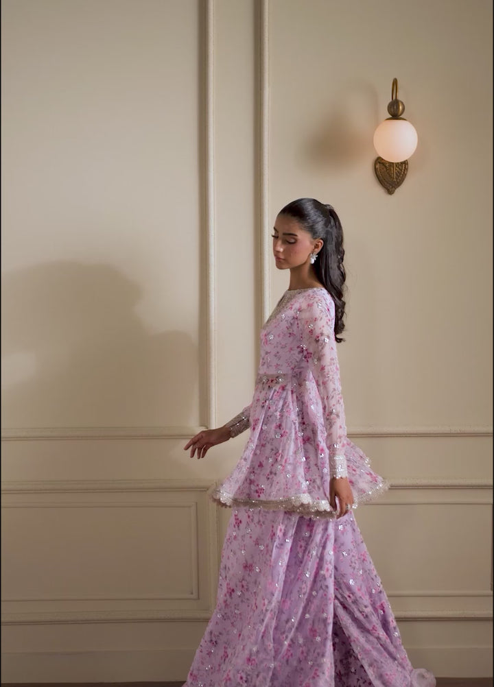 Sirayya by Zarif Unstitched Embroidered Chiffon 3 Piece Suit ZR26US HINAA 09 - Wedding Collection