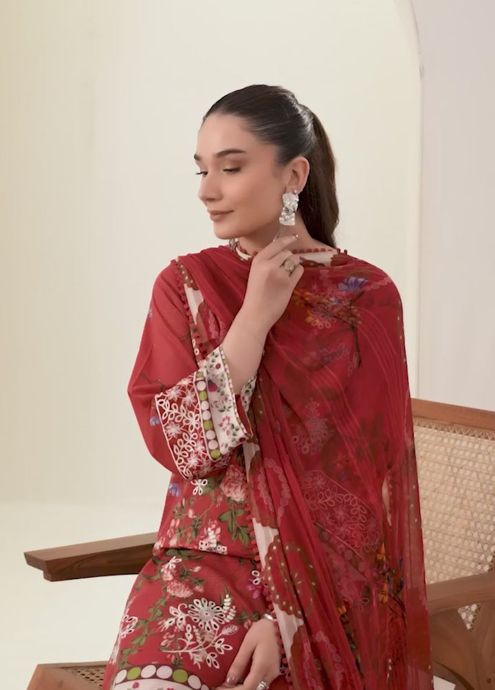Solace by Meerak RTW Embroidered Lawn 3 Piece Suit DL-03 - Casual Collection