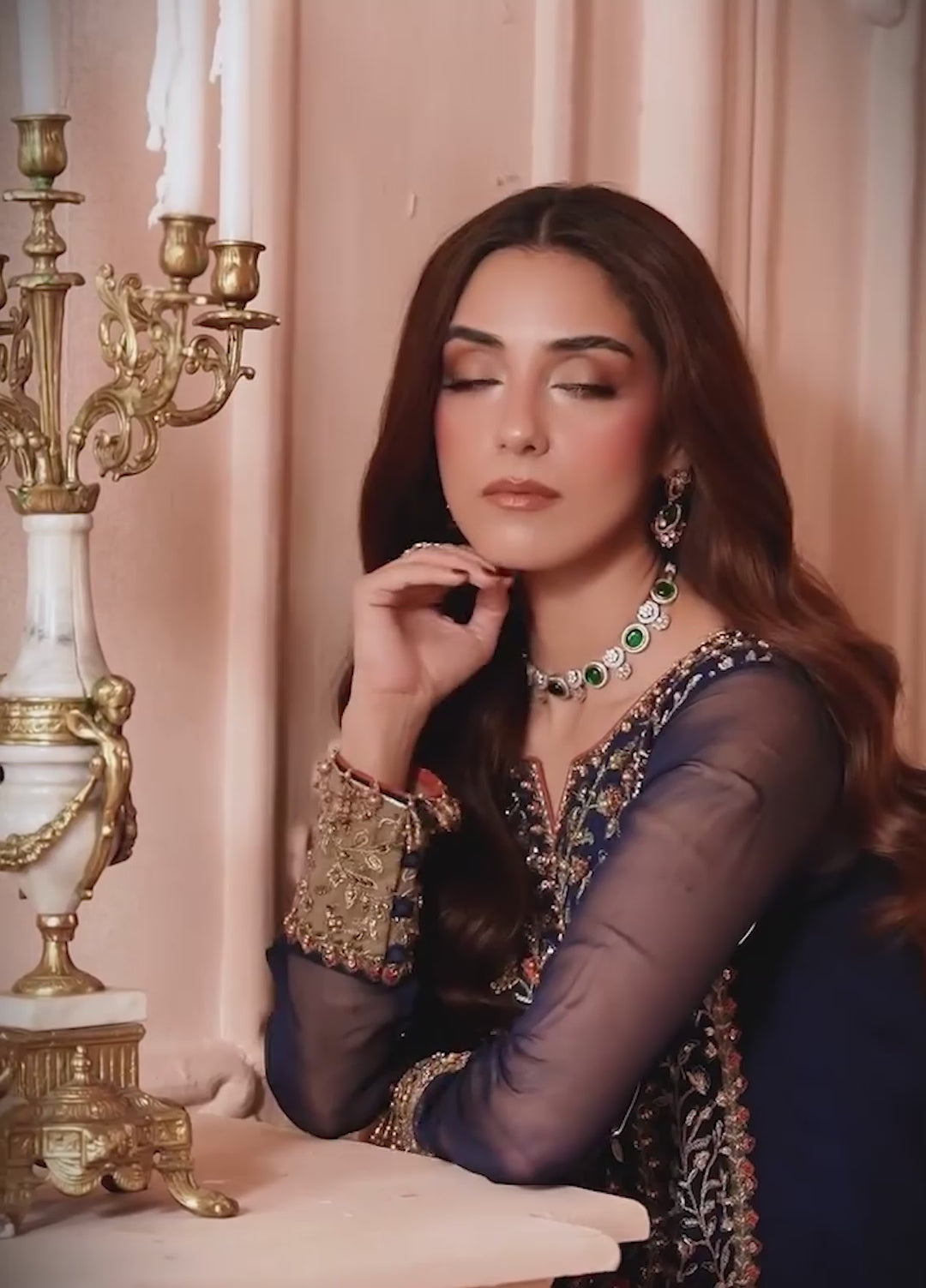 Dastan E Jashan by Charizma Unstitched Embroidered Chiffon 3 Piece Suit CHR26UDJ DJW6-02 - Wedding Collection