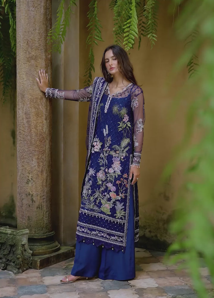 Lavie Haute by Esmel Unstitched Wedding Embroidered Net Suits 3 Piece EML25WU D-102 Seraine - Wedding Collection