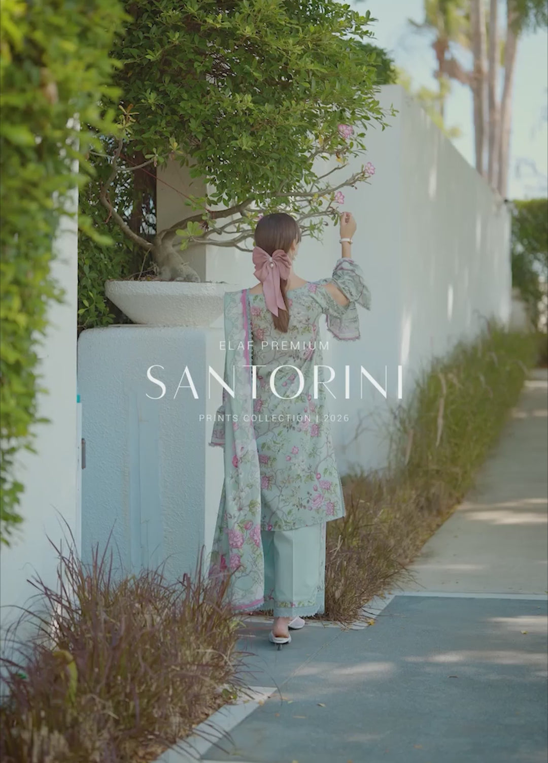 Santorini by Elaf Unstitched Lawn Printed 3 Piece Suit EL26US EPN-8A EIRINI BLOOM - Summer Collection
