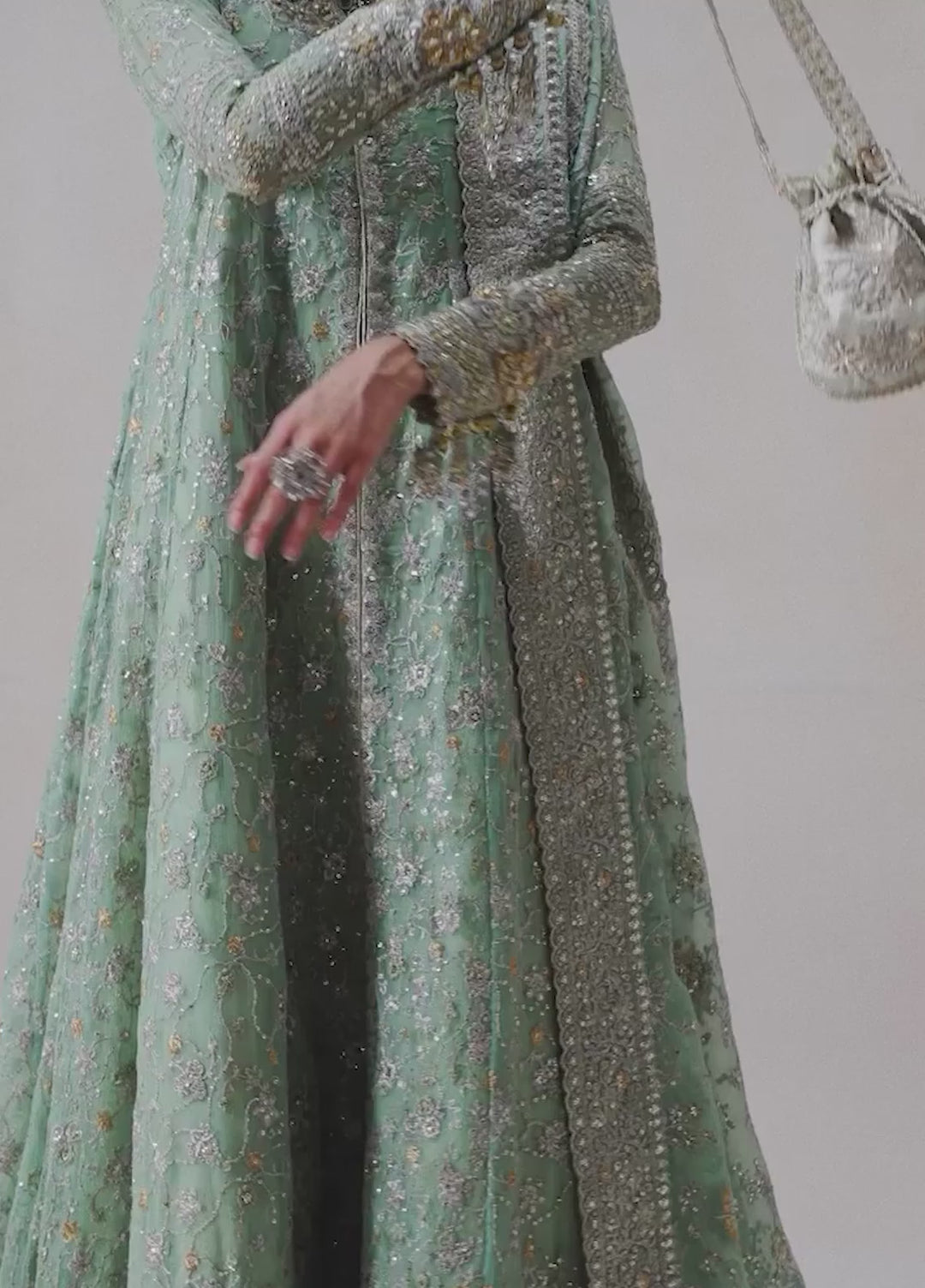 Aik Atelier Embroidered Organza Suits Unstitched 3 Piece AIK25WU D-08 - Formals Collection