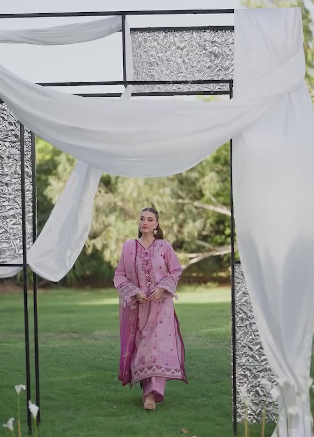 Florent Unstitched Embroidered Lawn 3 Piece Suit FL26ULE FEF-6A - Eid Collection