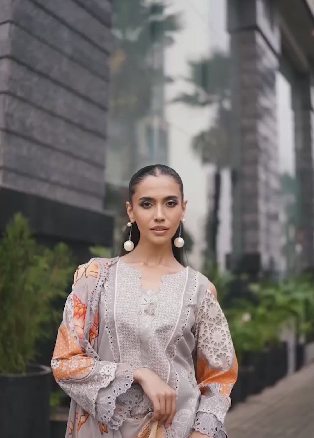 Infinity by Charizma Unstitched Embroidered Lawn 3 Piece Suit CHR26UIL IN6-05 - Casual Collection