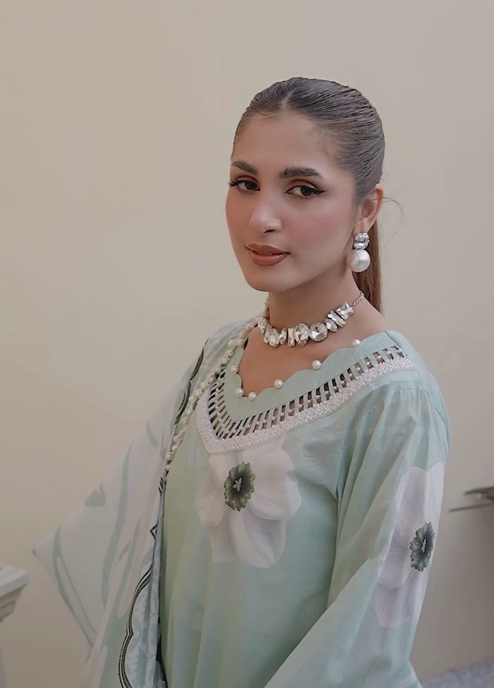 Summer Muse by Huma Gul Unstitched Printed Lawn 3 Piece Suit JASMINE HG-805 - Casual Collection