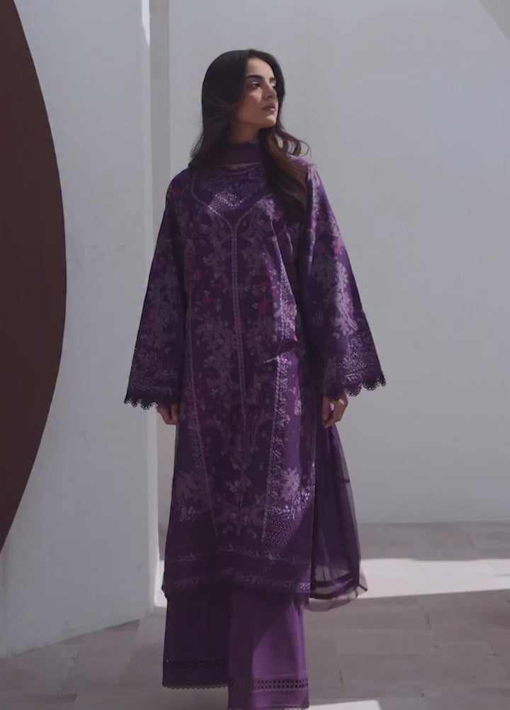 Sunspell by Afrozeh Unstitched Embroidered Lawn 3 Piece Suit AF26USL AVENOR ZWU-0111-3PO - Festive Collection