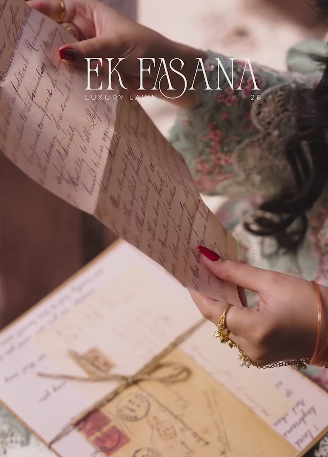 Ek Fasana by Kahf Premium Unstitched Embroidered Luxury Lawn 3 Piece Suit KHF26UFL KLB 4B SITARA - Festive Collection