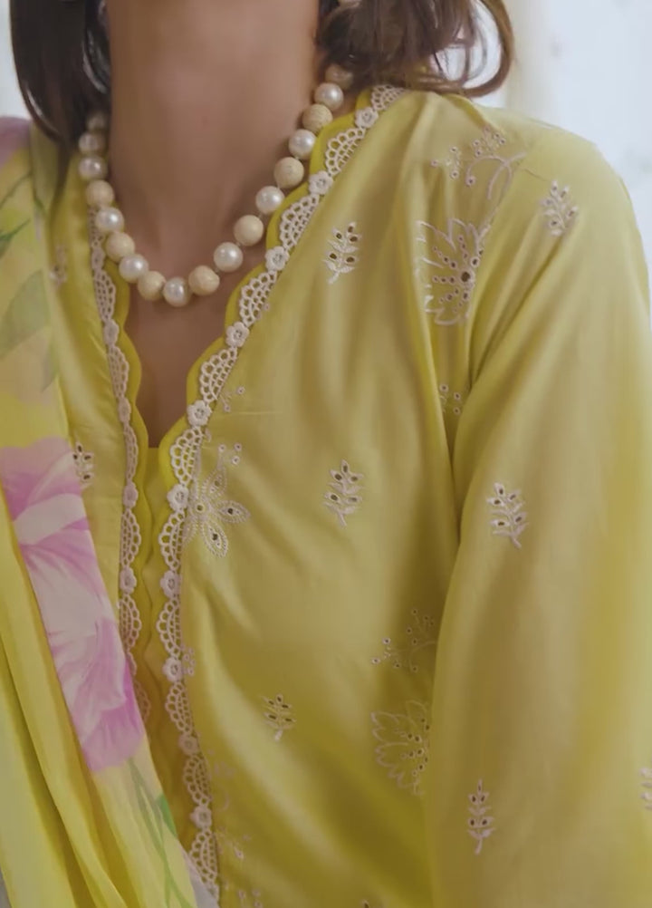 Nissa by Rajbari Unstitched Chikankari Embroidered Lawn 3 Piece Suit RB26UNCL D-3 - Summer Collection