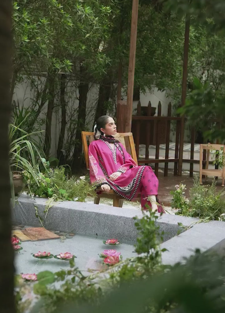 Laanem by Saira Rizwan Unstitched Embroidered Lawn 3 Piece Suit SR26ULL AMARA-А - Summer Collection