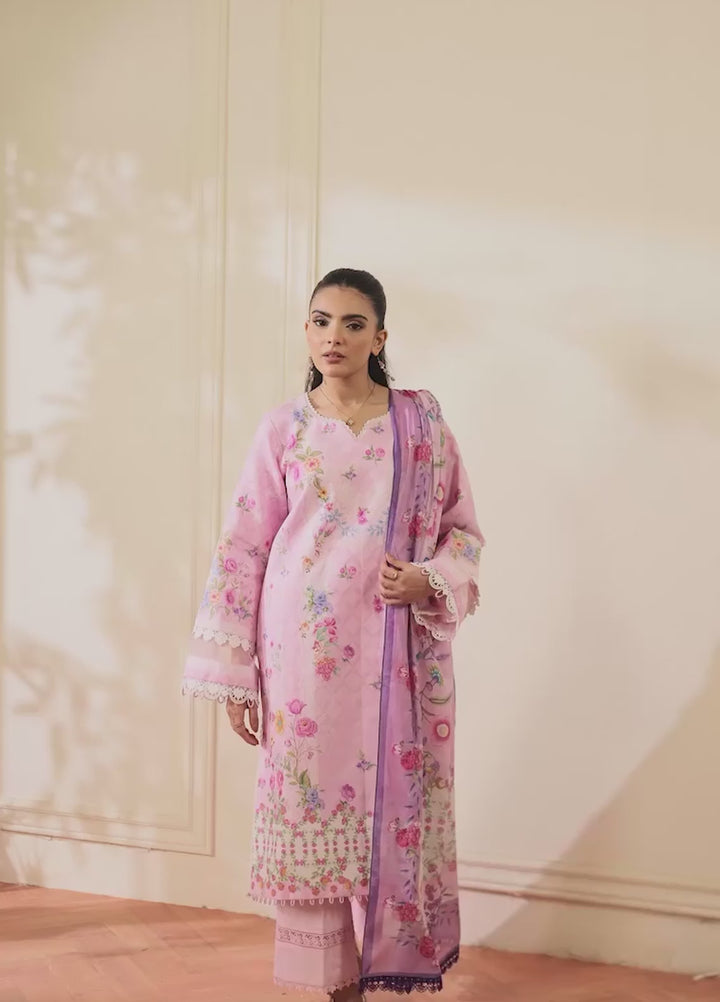 Nissa by RajBari Unstitched Printed Lawn 3 Piece Suit RB26ULN D-11 - Casual Collection