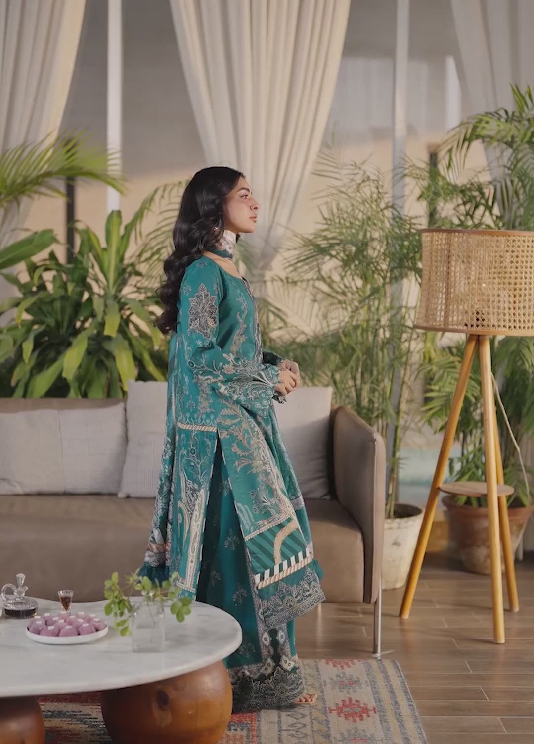Delia by Gulaal Unstitched Embroidered Lawn 3 Piece Suit GL26UD D-4 Isla - Summer Collection