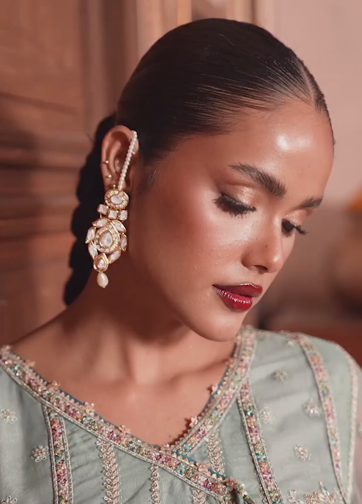 Push Pawan by Zarizaa Unstitched Embroidered Organza 3 Piece Suit ZZ26UPP D-4C Kirsi - Wedding Collection