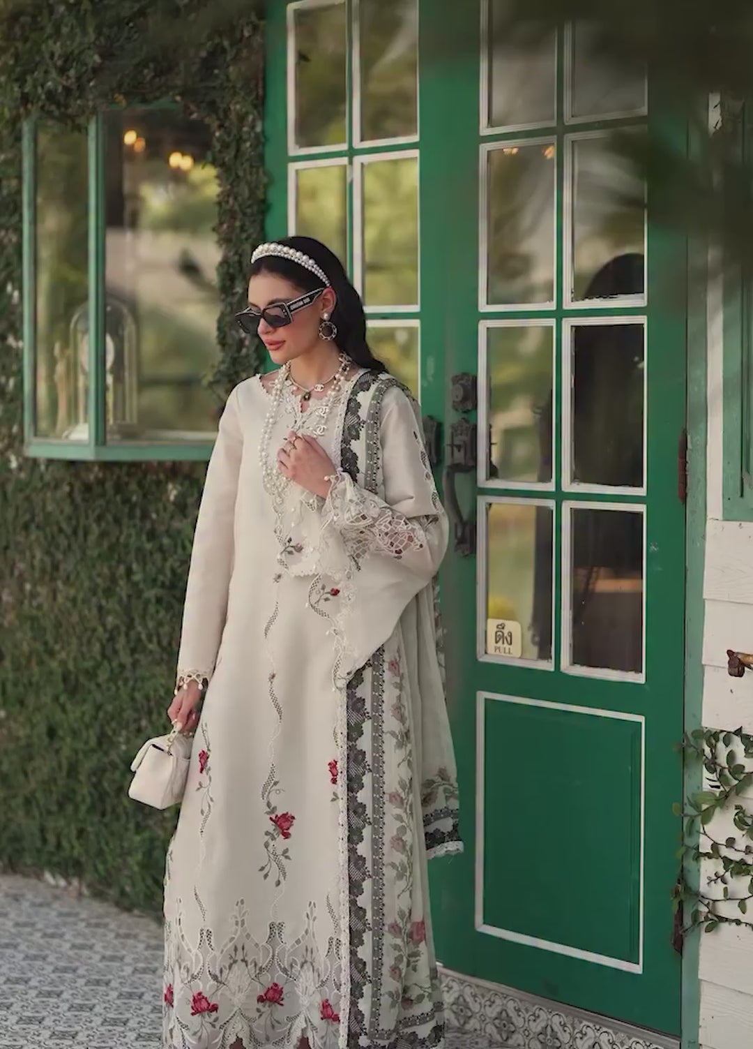 Noor Luxe by Saadia Asad Unstitched Embroidered Lawn 3 Piece Suit SA26ULNE D7 - Eid Collection