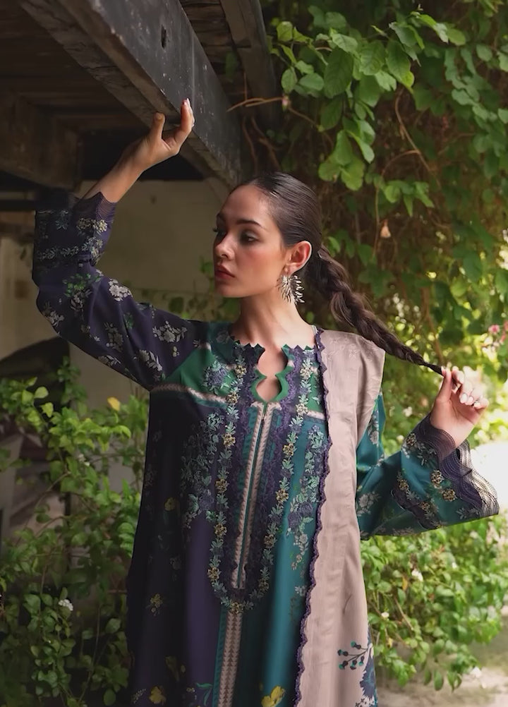 Combination by Charizma Unstitched Embroidered Linen 3 Piece Suit CHRUCL CCW7-18 - Casual Collection
