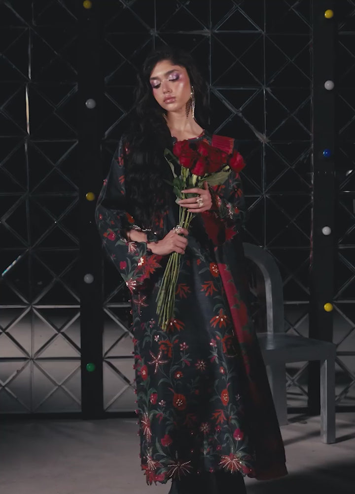 Luxe by Rang Rasiya Unstitched Printed Raw Silk 3 Piece Suit RR26ULS Tresor - Festive Collection