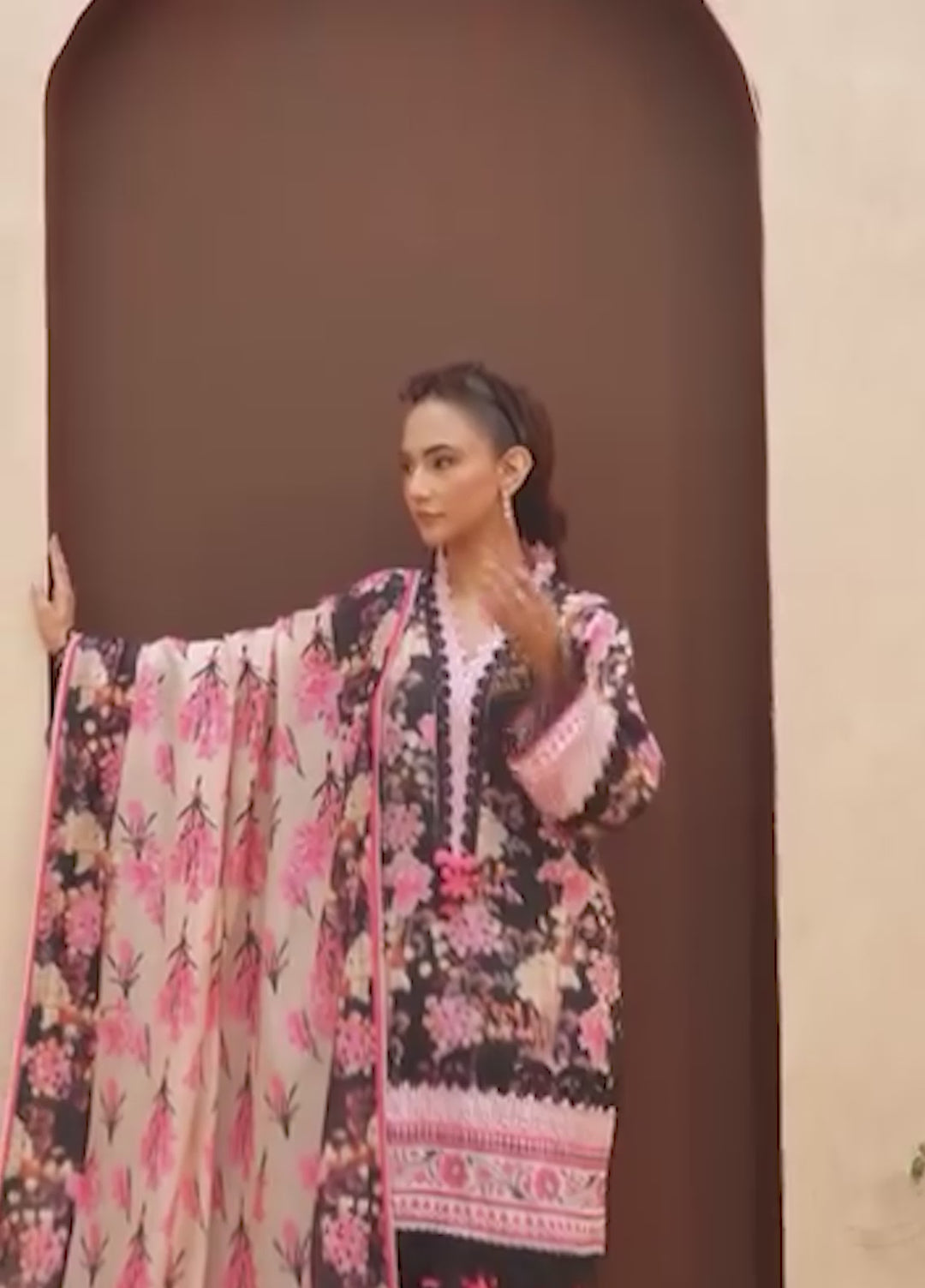 Dastaan by Menaal Unstitched Printed Lawn 3 Piece Suit ML26ULS DP-04A - Festive Collection