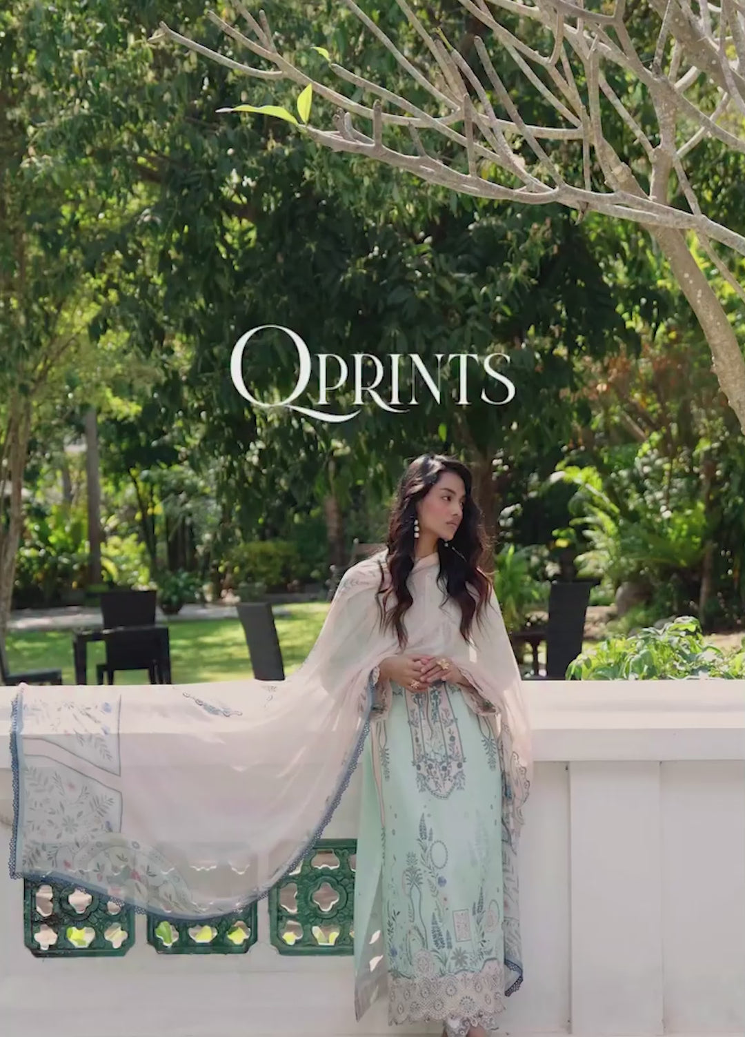 Q Prints by Qalamkar Unstitched Lawn Printed 3 Piece Suit QLK26QP Slona - Summer Collection