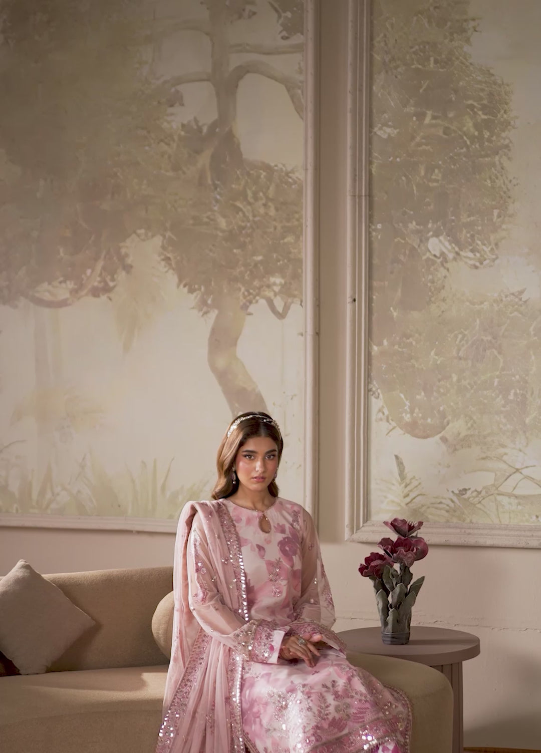 Zarif Embroidered Net Suits Unstitched 3 Piece ZR25UF ZRF-ZPE-06 Rahma - Formals Collection