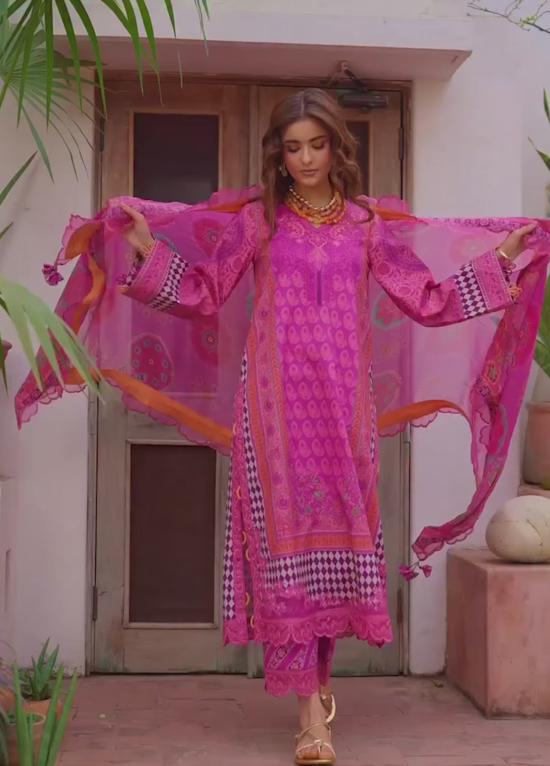 Andaaz by Charizma Unstitched Embroidered Lawn 3 Piece Suit CHR26UAL CAD6-09 - Summer Collection