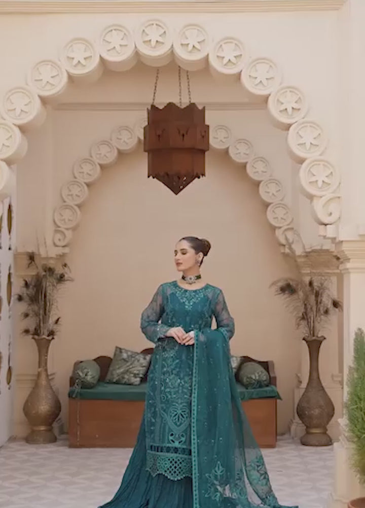 Diara Couture Pret Embroidered Organza 3 Piece Suit Falah - Post-01-01