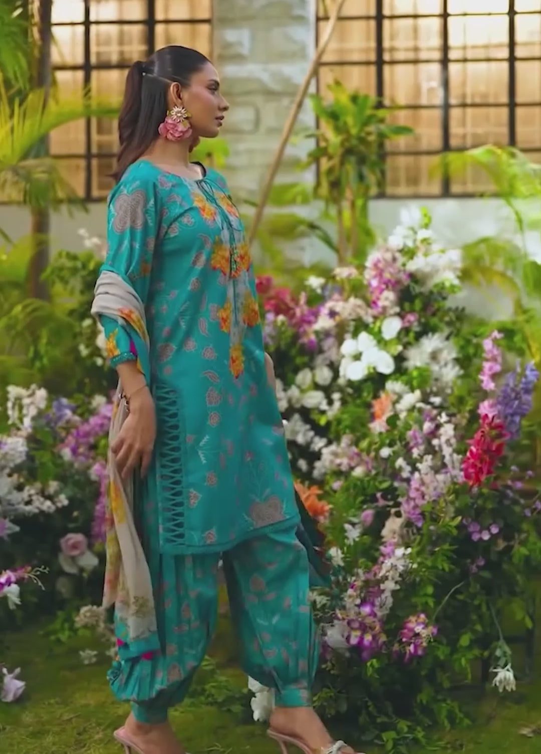 C Prints by Charizma Unstitched Printed Lawn 3 Piece Suit CHR26ULP CP6-12 - Summer Collection