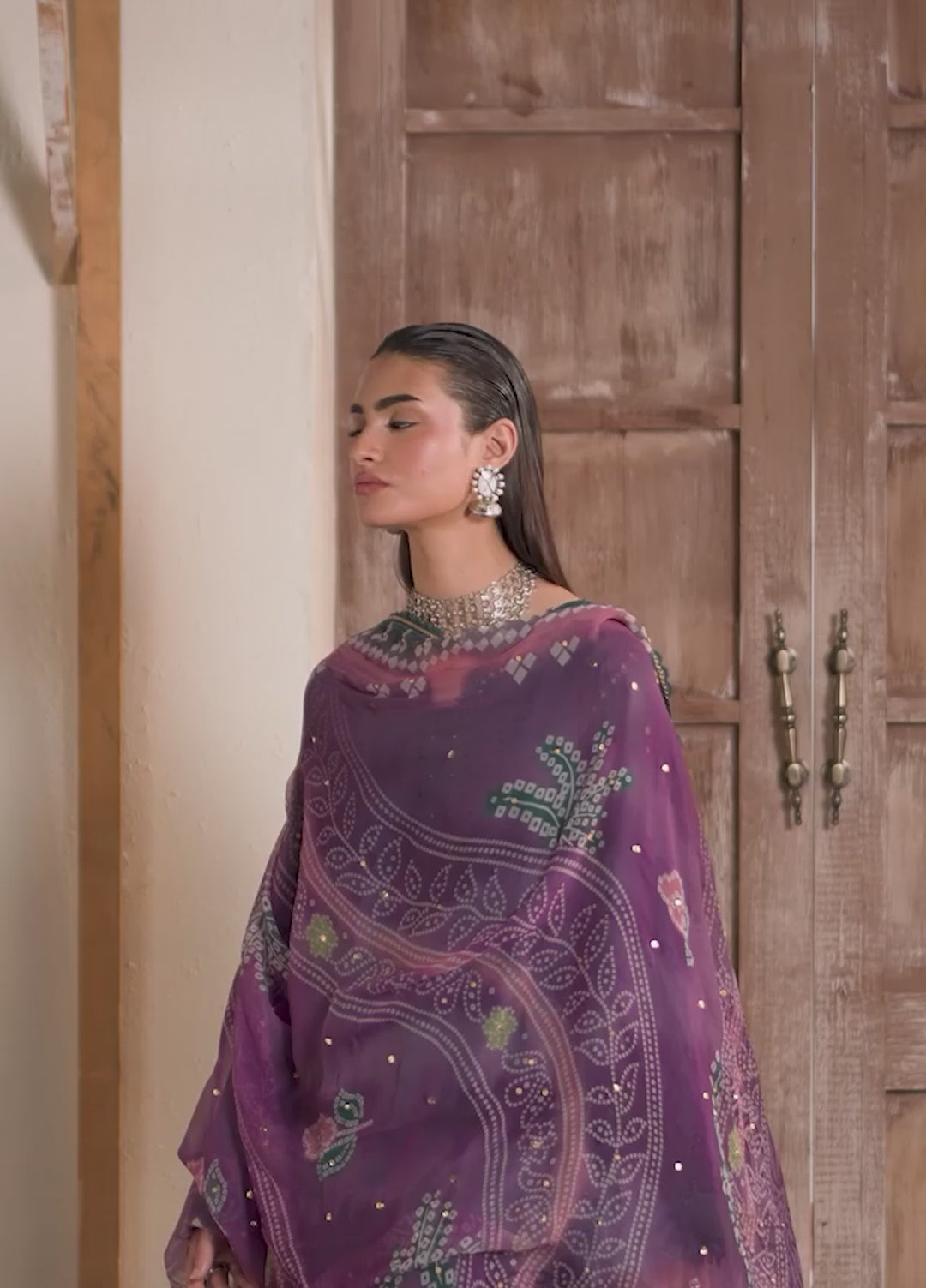 Bazar by Nureh Unstitched Chikankari Lawn 4 Piece Suit NU26UNL NE-256 - Eid Collection