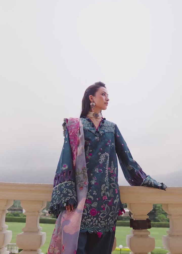 Lilas by Republic WomensWear Unstitched Embroidered Lawn 3 Piece Suit RW26ULL D-5A - Eid Collection