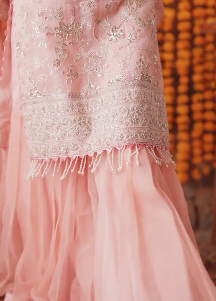 Shehnai by Salitex Embroidered Khaddi Net Suits Unstitched 3 Piece SUNW6JI046UT - Festive Collection