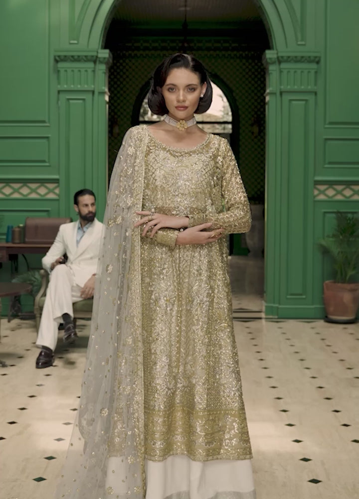 Inception by Mushq Embroidered Organza Suits Unstitched 4 Piece MQ25IW D-03 Only You - Wedding Collection