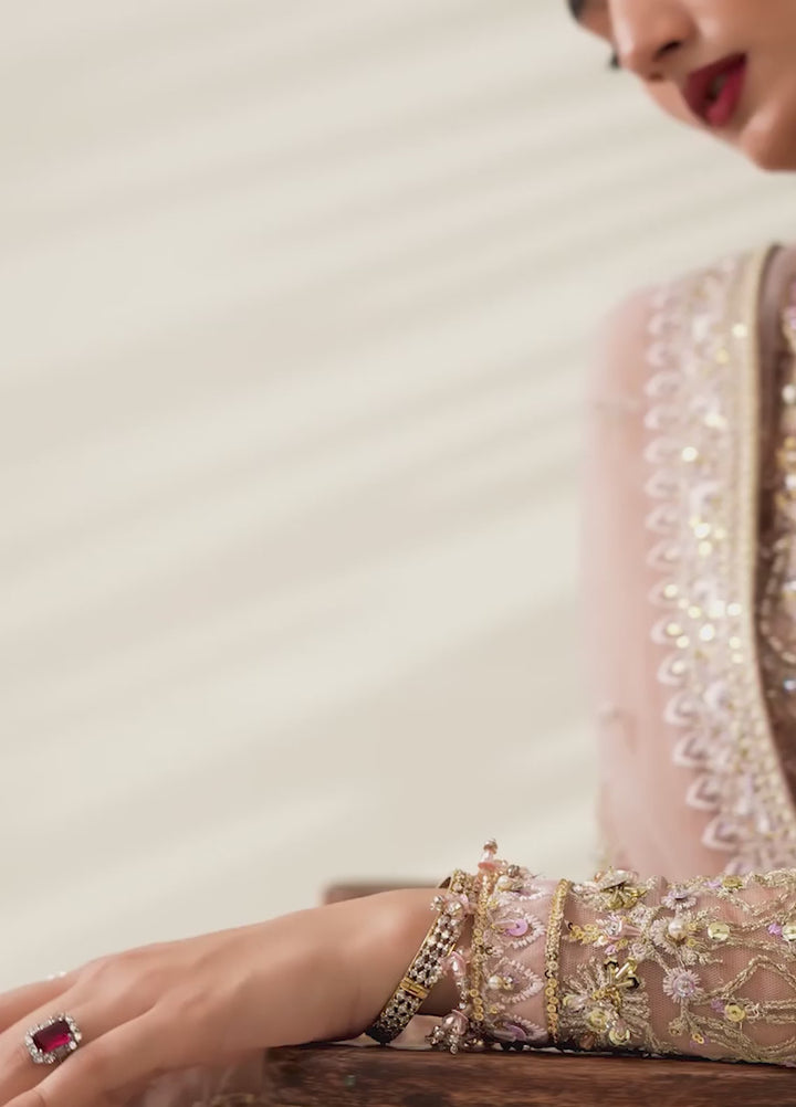 Etoile Filante by Enzo RTW Hand work Bareeze Net 3 Piece Suit ROISIN Wedding Collection