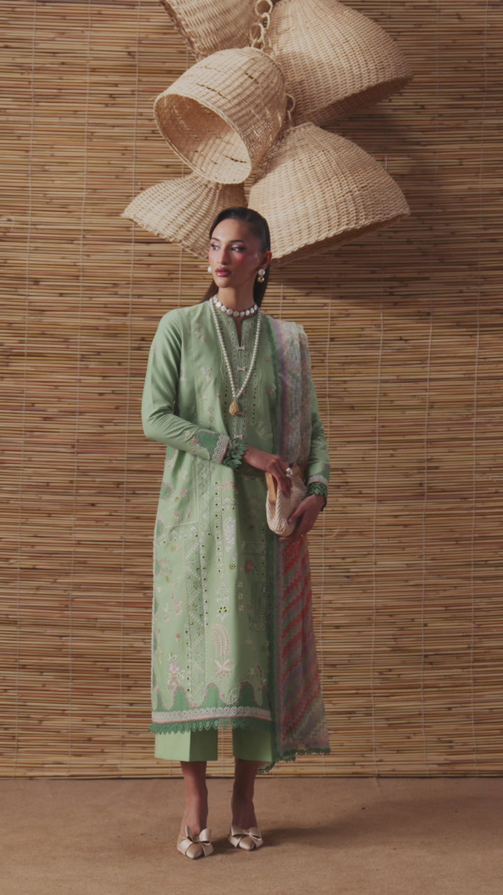 Sable Vogue Unstitched Embroidered Lawn 3 Piece Suit SV26ULL SL-01-26-V2 - Festive Collection