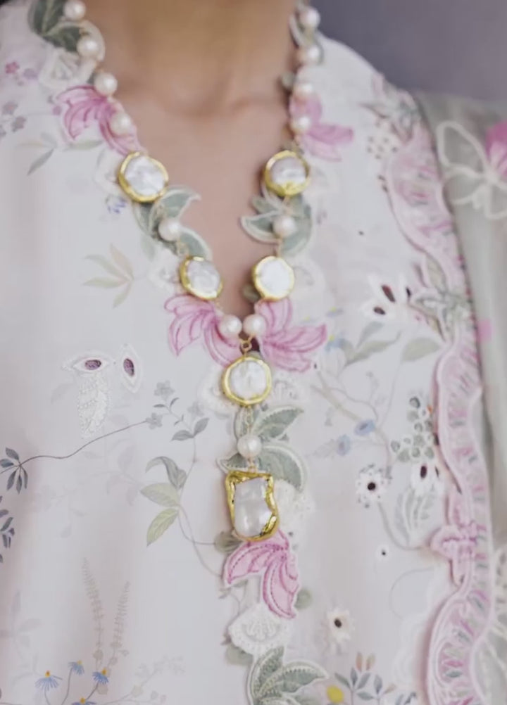 Q Line by Qalamkar Unstitched Embroidered Lawn 3 Piece Suit QLK26ULQ SIAA QKL-9 - Festive Collection