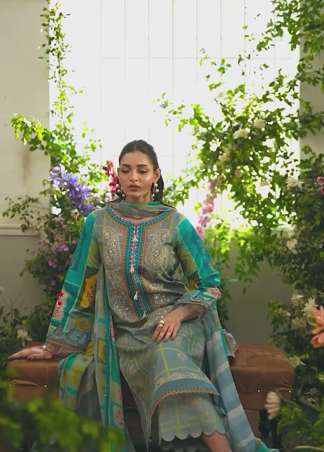 Sun Shine by Charizma Unstitched Embroidered Lawn 3 Piece Suit CHR26ULS CSN6-13 - Summer Collection