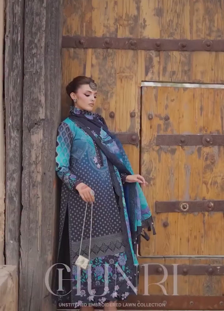 Chunri by Charizma Unstitched Embroidered Lawn 3 Piece Suit CHR26UCL CHN6-04 - Summer Collection