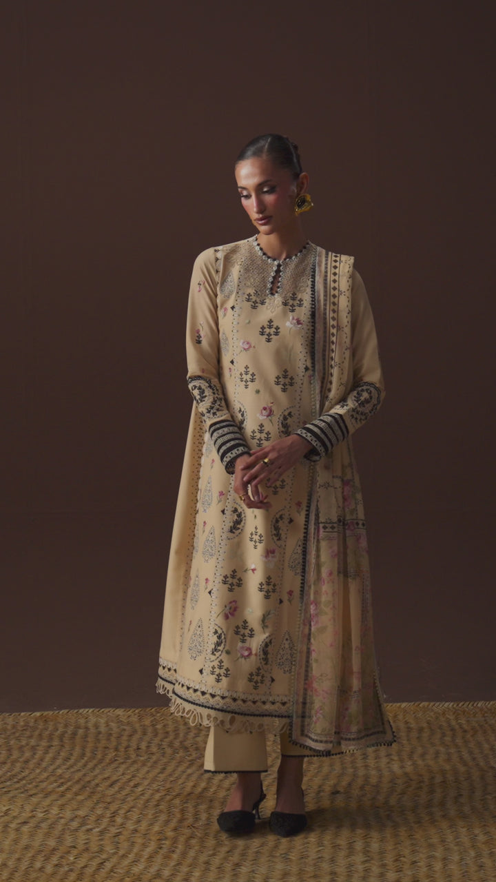 Sable Vogue Unstitched Embroidered Lawn 3 Piece Suit SV26ULL SL-04-26-V2 - Festive Collection