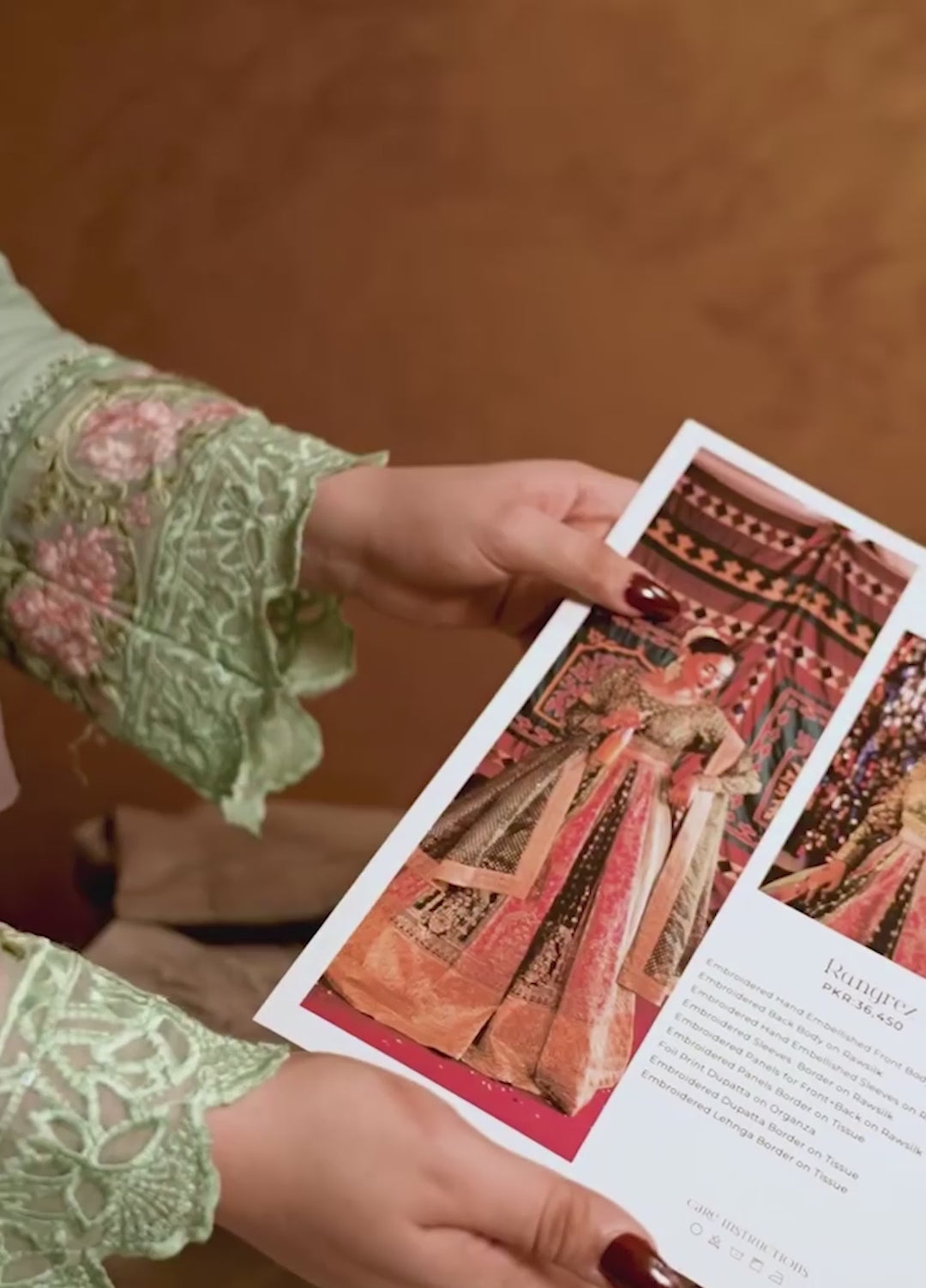 Jhil Mil by Maria Osama Khan Embroidered Raw Silk Suits Unstitched 3 Piece MOK25JM Rangrez - Wedding Collection