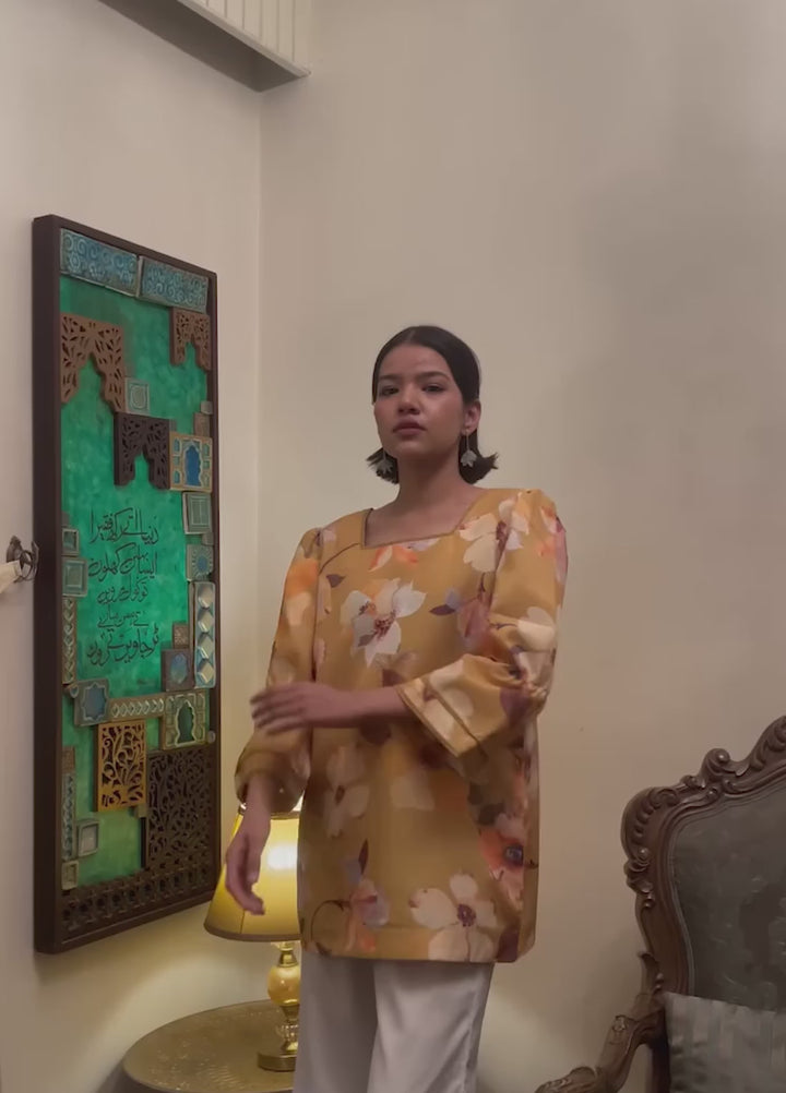 Whispers in the wind by Jahaan RTW Printed Crepe 2 Piece Suit Miel Casual Collection