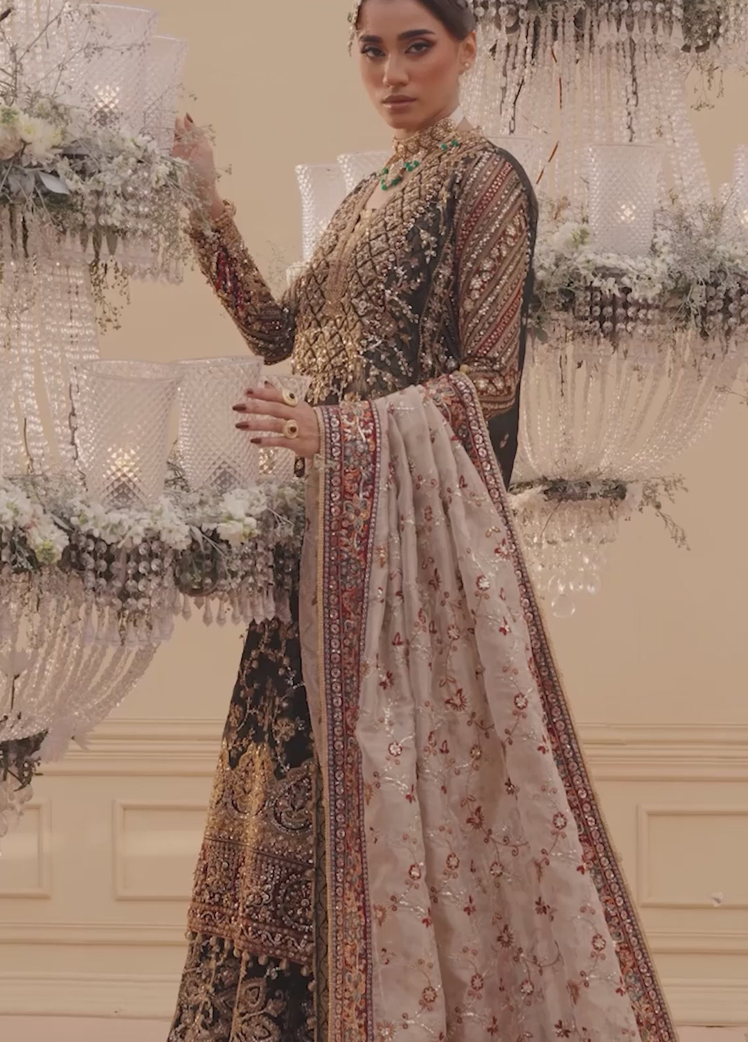 Aik Atelier Embroidered Organza Suits Unstitched 3 Piece AIK25EF Vl1 Look-04 - Formals Collection