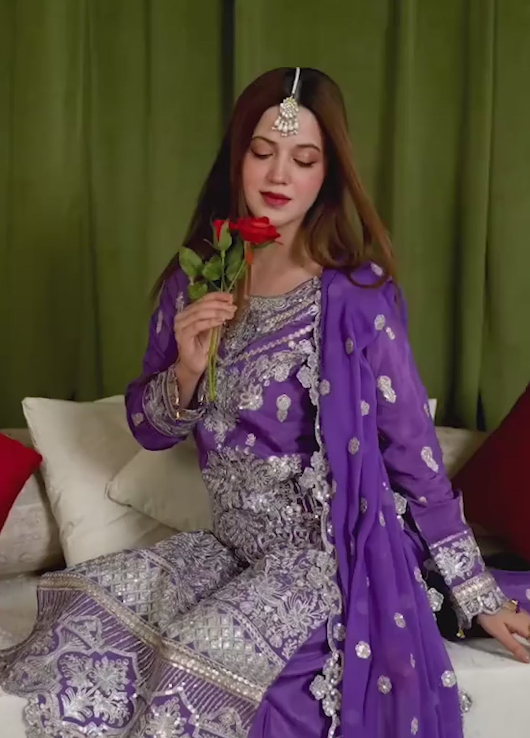 Sehrish by Maherposh RTW Embroidered Lawn 3 Piece Suit MP-SR-06 AMETHYST ROYAL Festive Collection