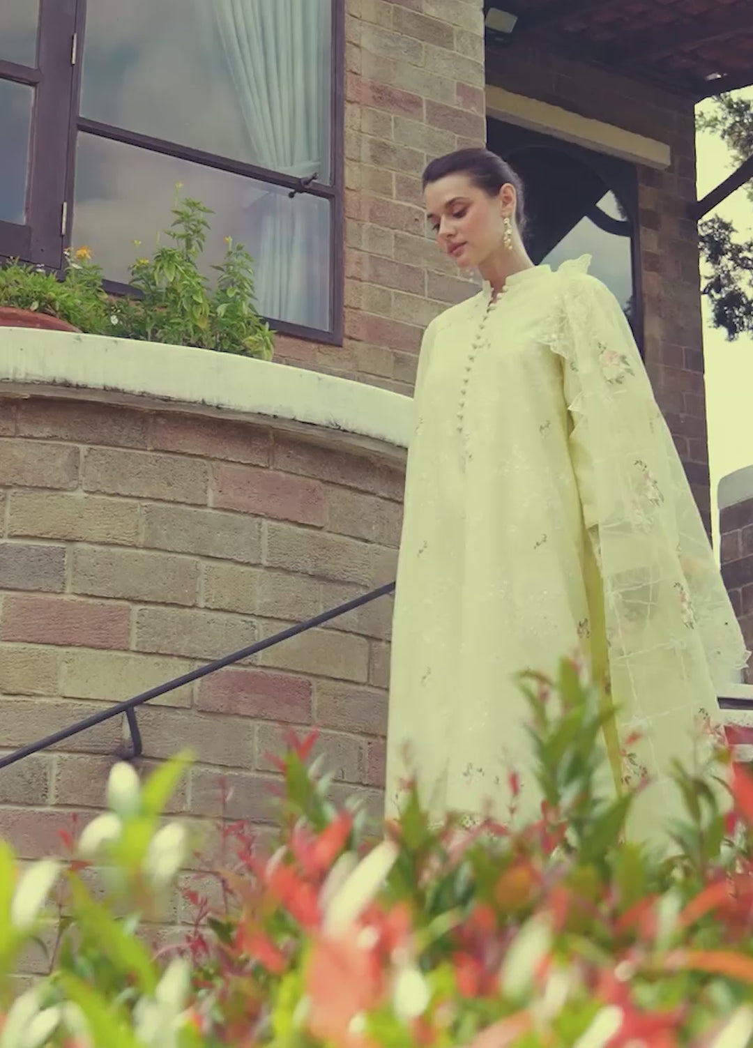 Cross Stitch Unstitched Embroidered Lawn 3 Piece Suit CS26ULE Citrus Lace - Eid Collection