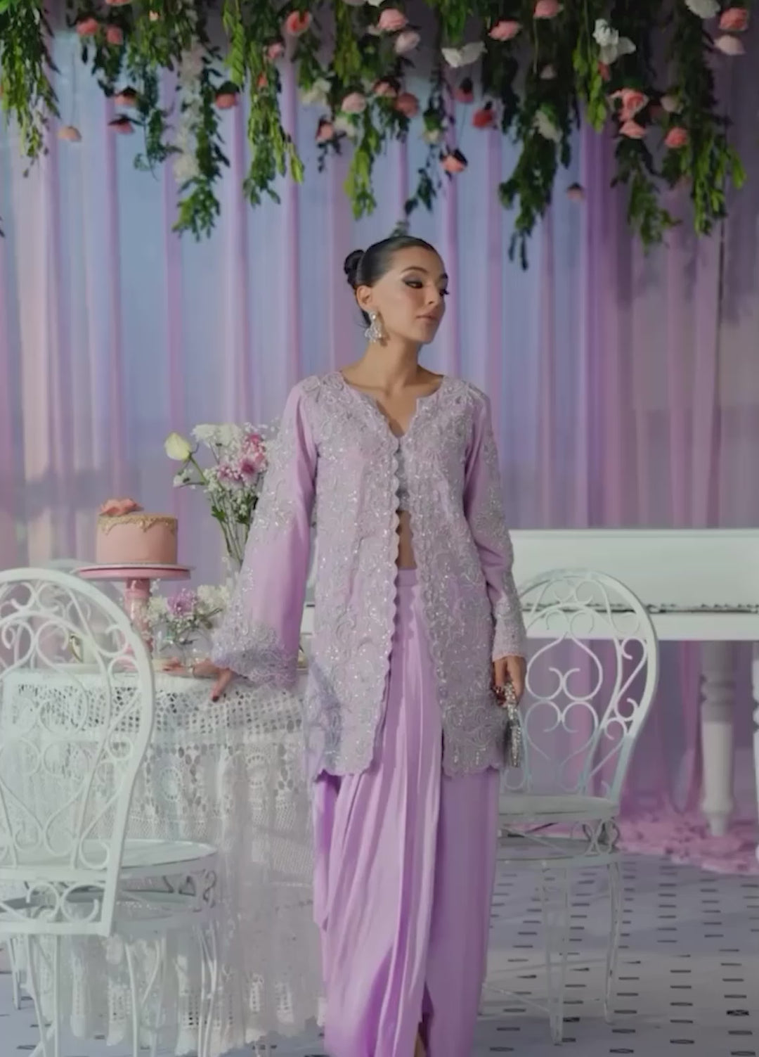 Sera From Nizka By Nida Rehan RTW Hand work Raw Silk 2 Piece Suit Maven - Festive Collection