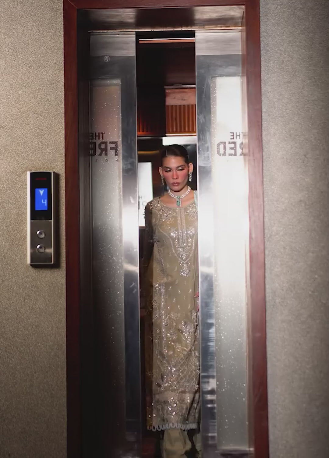 Elaya Luxury by Nureh Unstitched Chiffon Embroidered 3 Piece Suit NU26EL NEL-88 - Festive  Collection