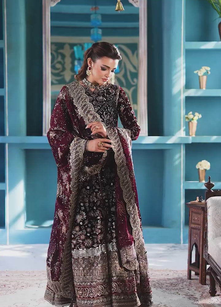 AIK Udaipur Velvet Unstitched Luxury Embroidered 3 Piece AIK25 D-03 - Formals Collection