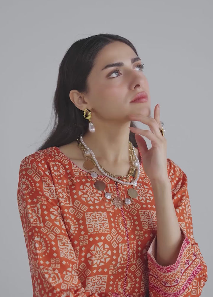 Summer Basics by Gulaal Women RTW Printed Poly 2 Piece Suit Marea - Casual Collection