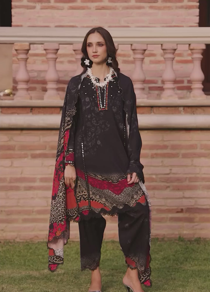 Combination by Charizma Unstitched Embroidered Linen 3 Piece Suit CHRUCL CCW7-16 - Casual Collection