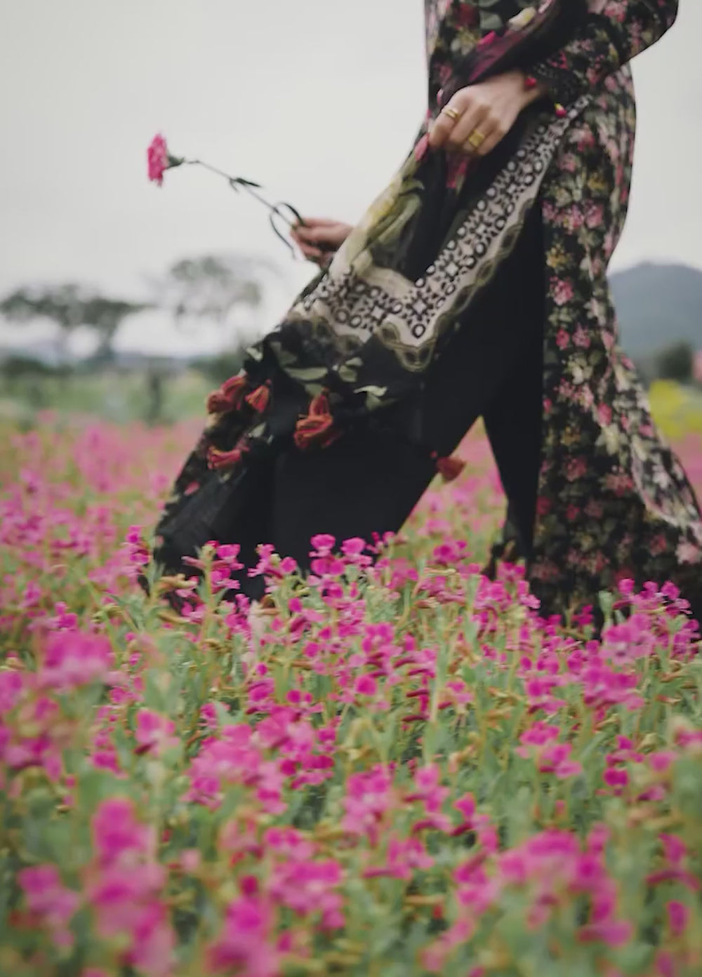 Oh So Cherry by Izel Unstitched Embroidered Lawn 3 Piece Suit Rosaa - Eid Collection