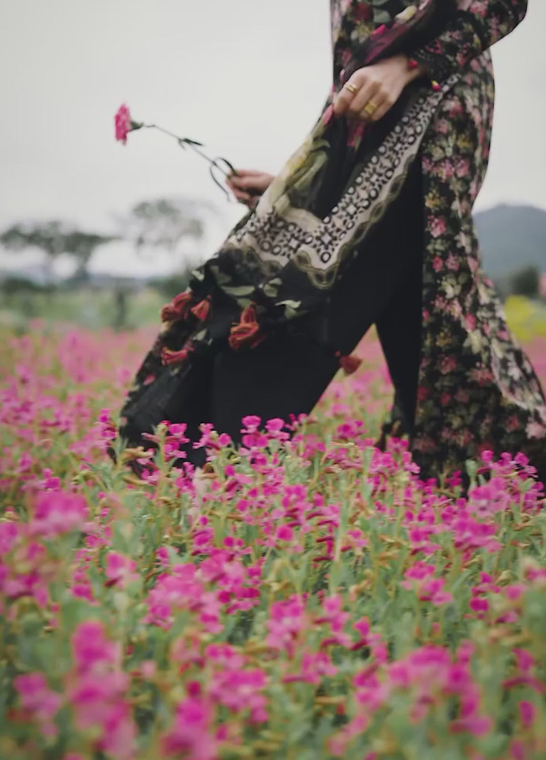 Oh So Cherry by Izel Unstitched Embroidered Lawn 3 Piece Suit Rosaa - Eid Collection