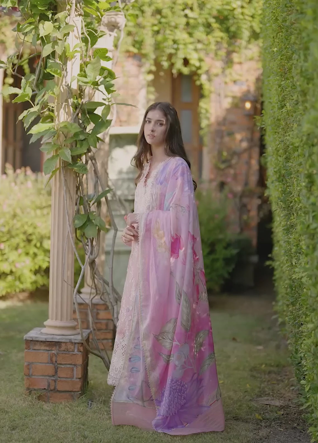 AMoi by Mushq Unstitched Embroidered Luxury Lawn 3 Piece Suit MU26AHL D-1 Silent Vows - Summer Collection