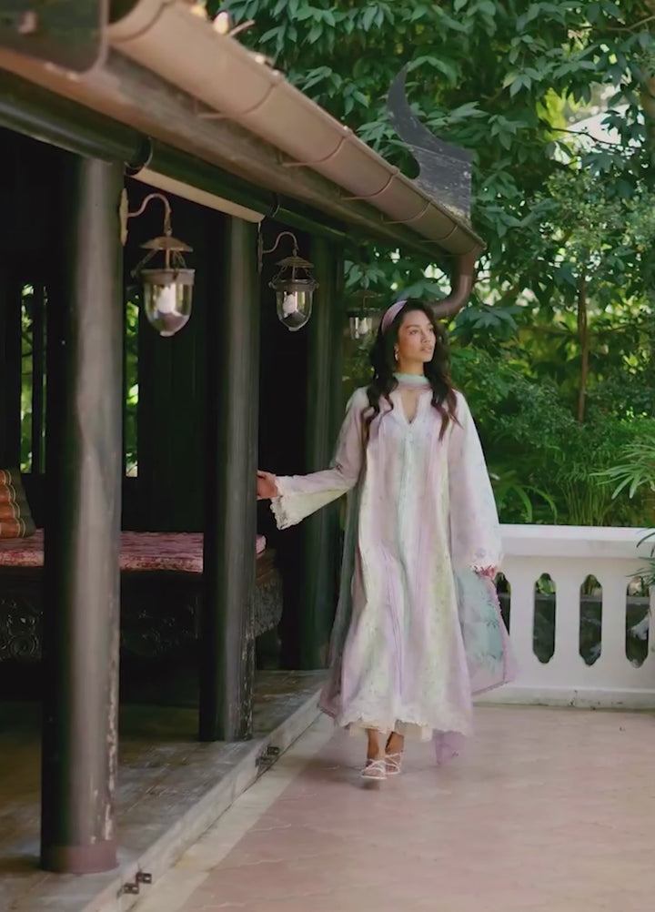 Q Prints by Qalamkar Unstitched Lawn Printed 3 Piece Suit QLK26QP Xenia - Summer Collection